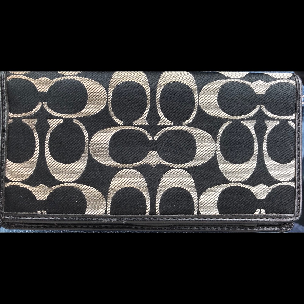 Coach Checkbook Cover